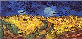 Vincent van Gogh Crows over wheat field painting